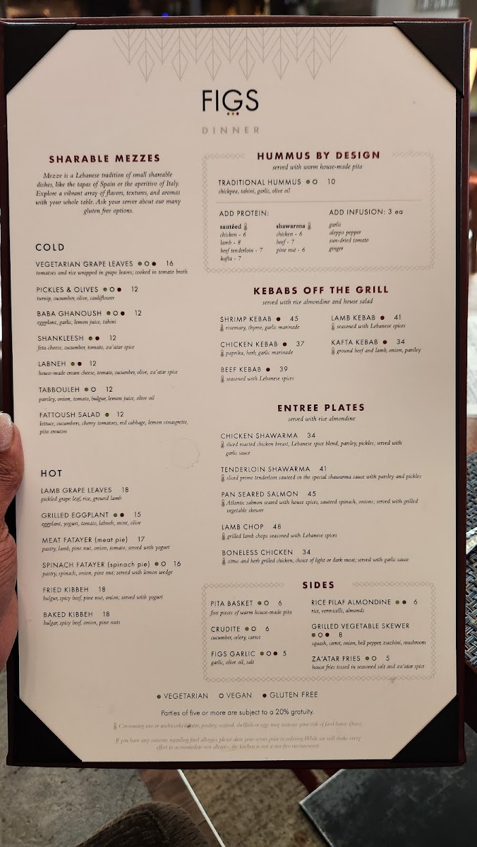 Menu - Figs Jackson photo 2
