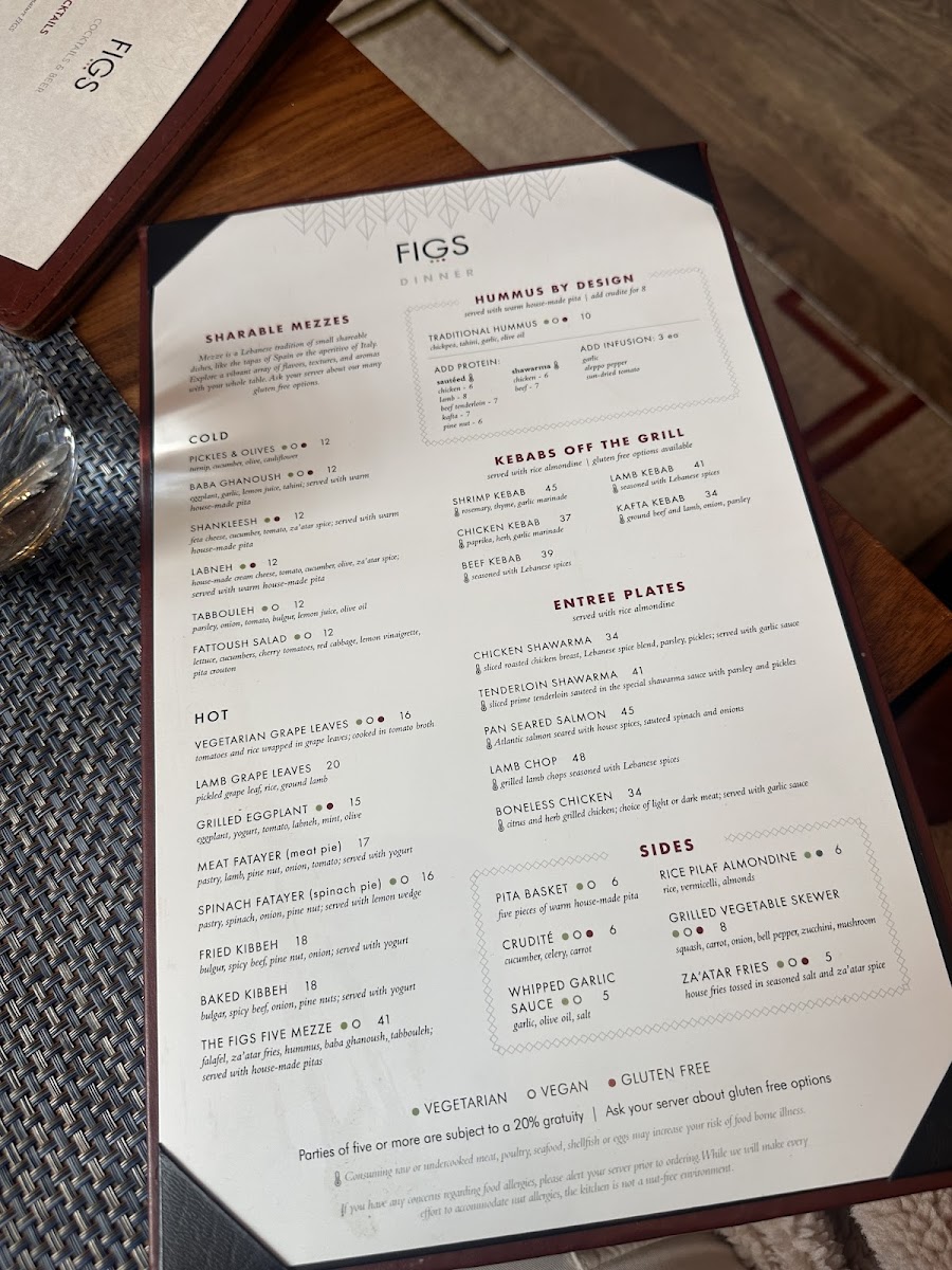 Menu - Figs Jackson photo 4