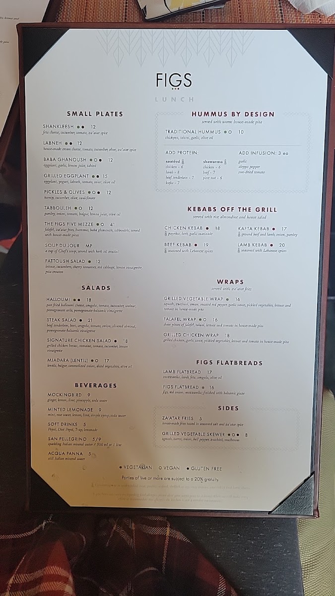Menu - Figs Jackson photo 6