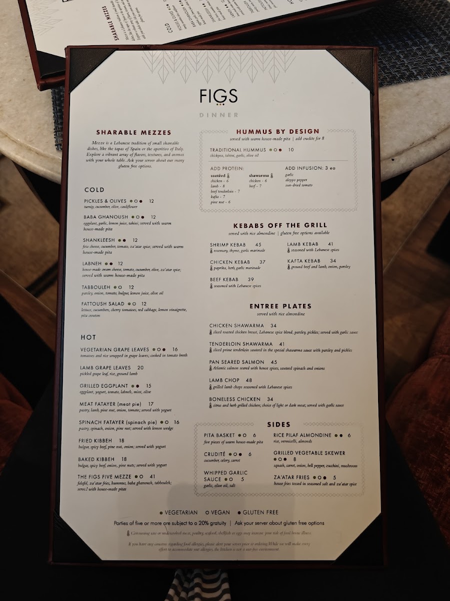 Menu - Figs Jackson photo 7